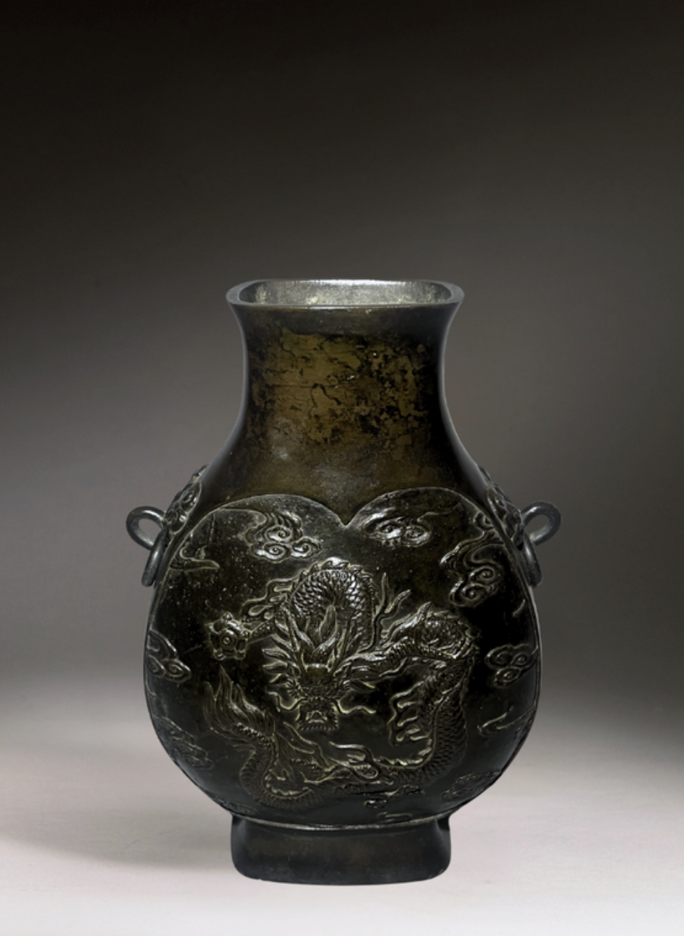 Bronze Dragon Flower Vase